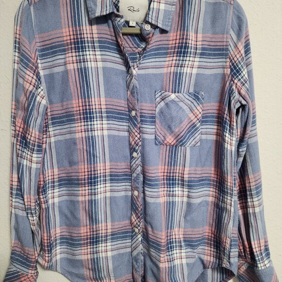 Rails Hunter Harbor Pink Indie Flannel Small - Picture 1 of 6